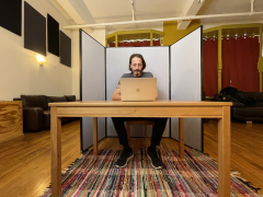 Folding Acoustic Partition