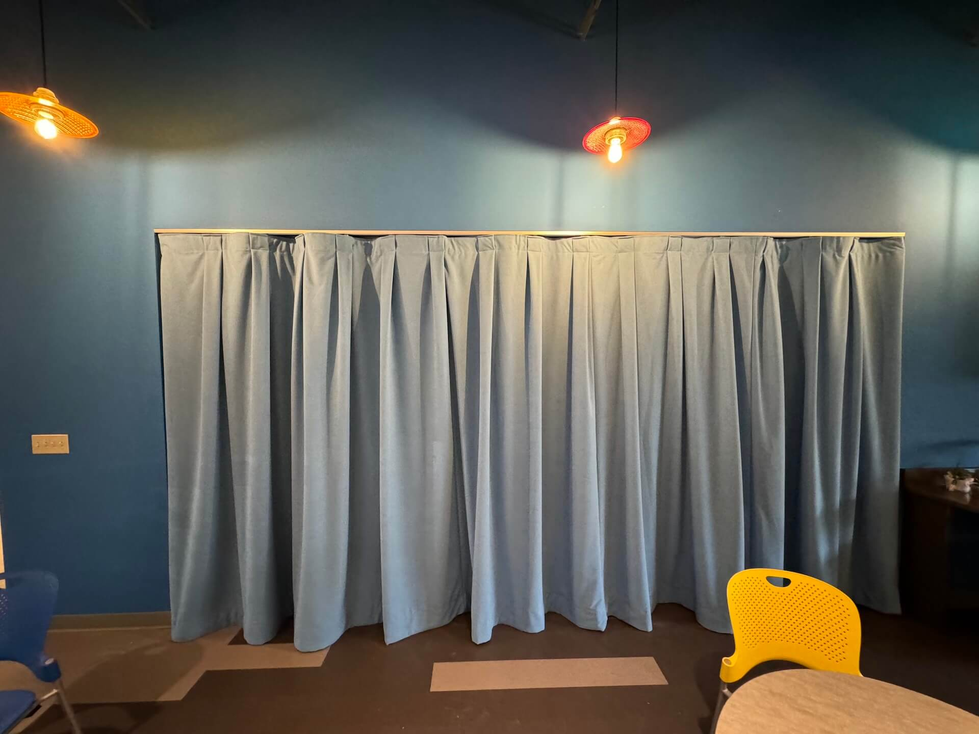 Sky Blue Acoustic Curtain