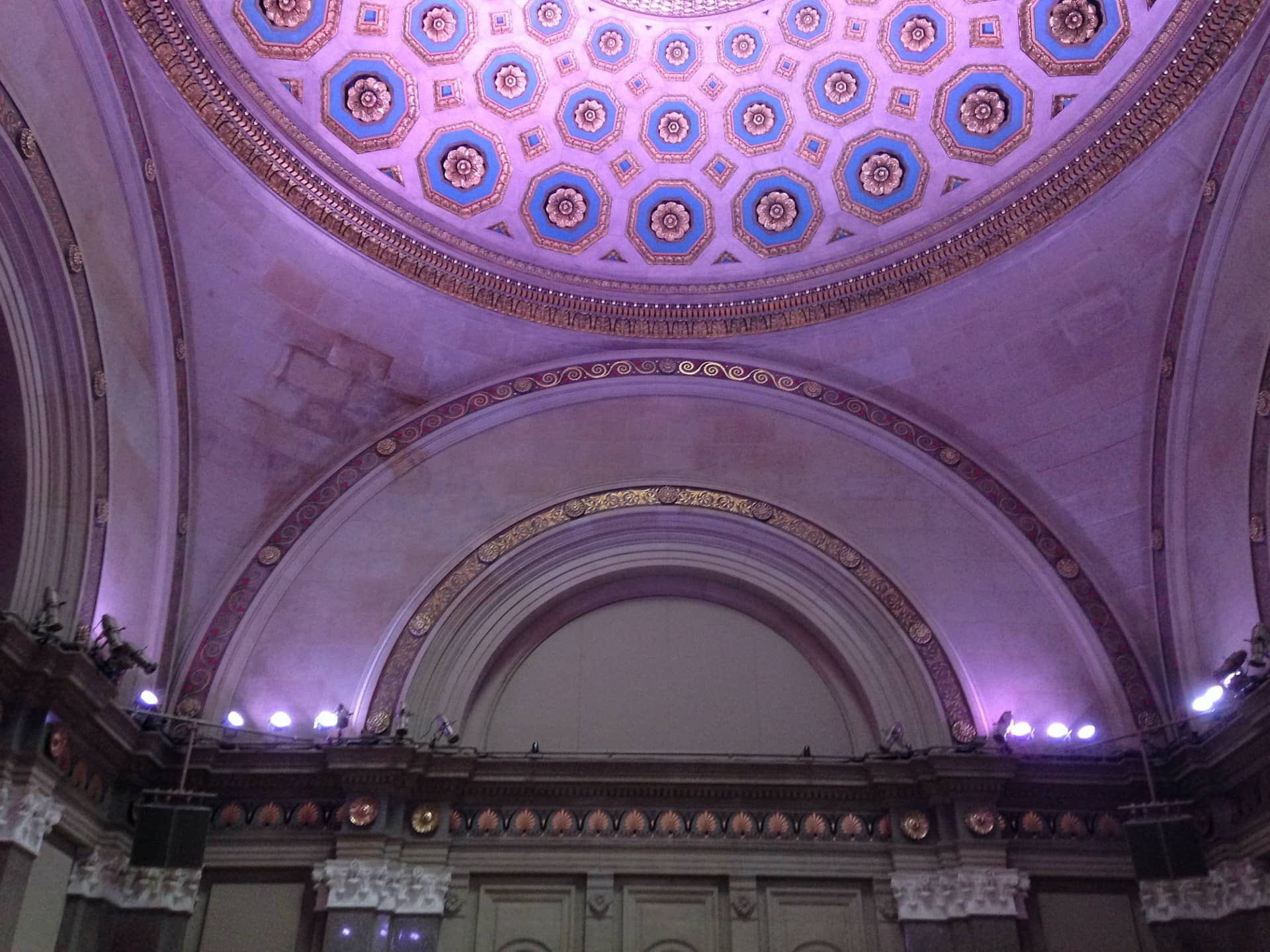 Arched Acoustic Panels in Event Hall
