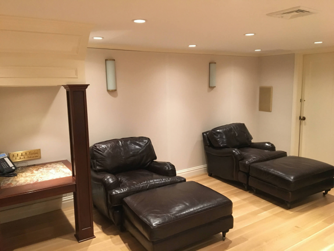 Acoustically treated home theater
