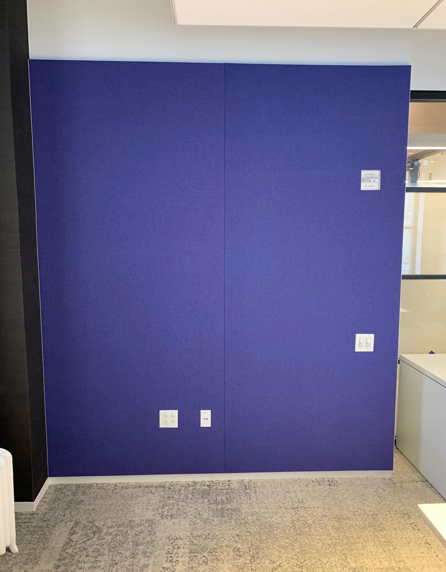 Felt Fabric Wall in Conference Room 2