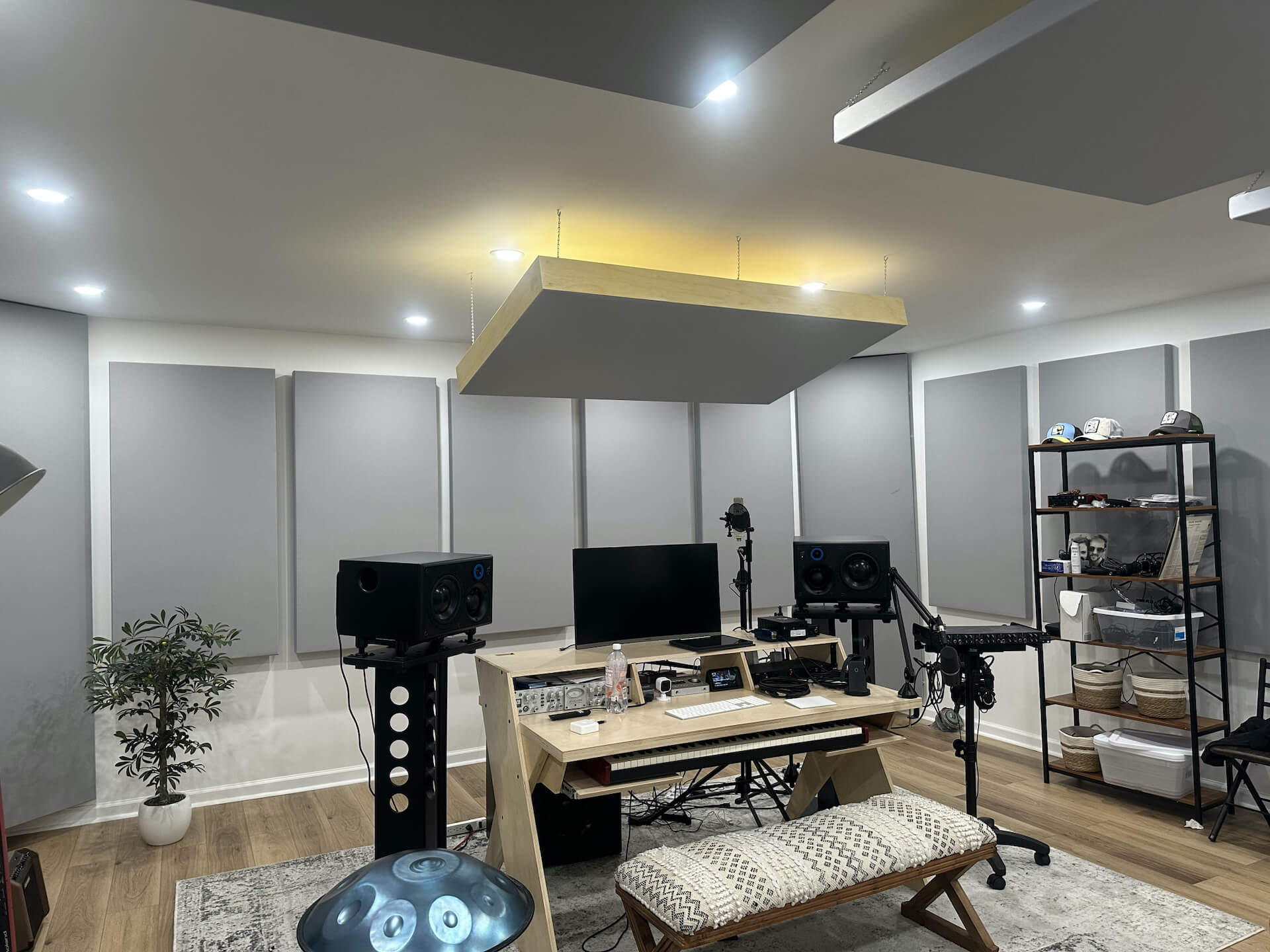 Multi-Use Studio Acoustic Ceiling and Wall Panels