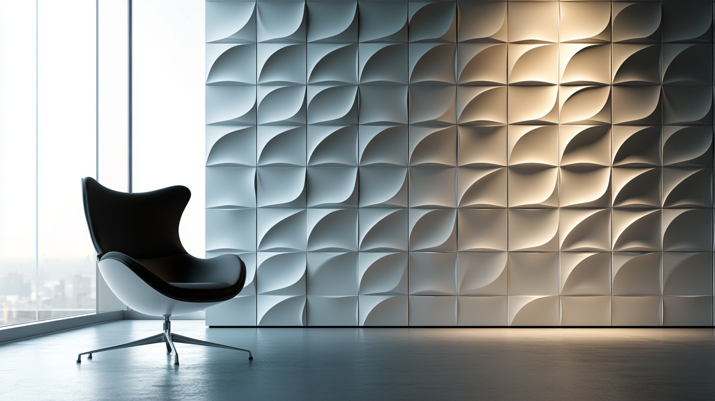 A conference room with acoustic pannels