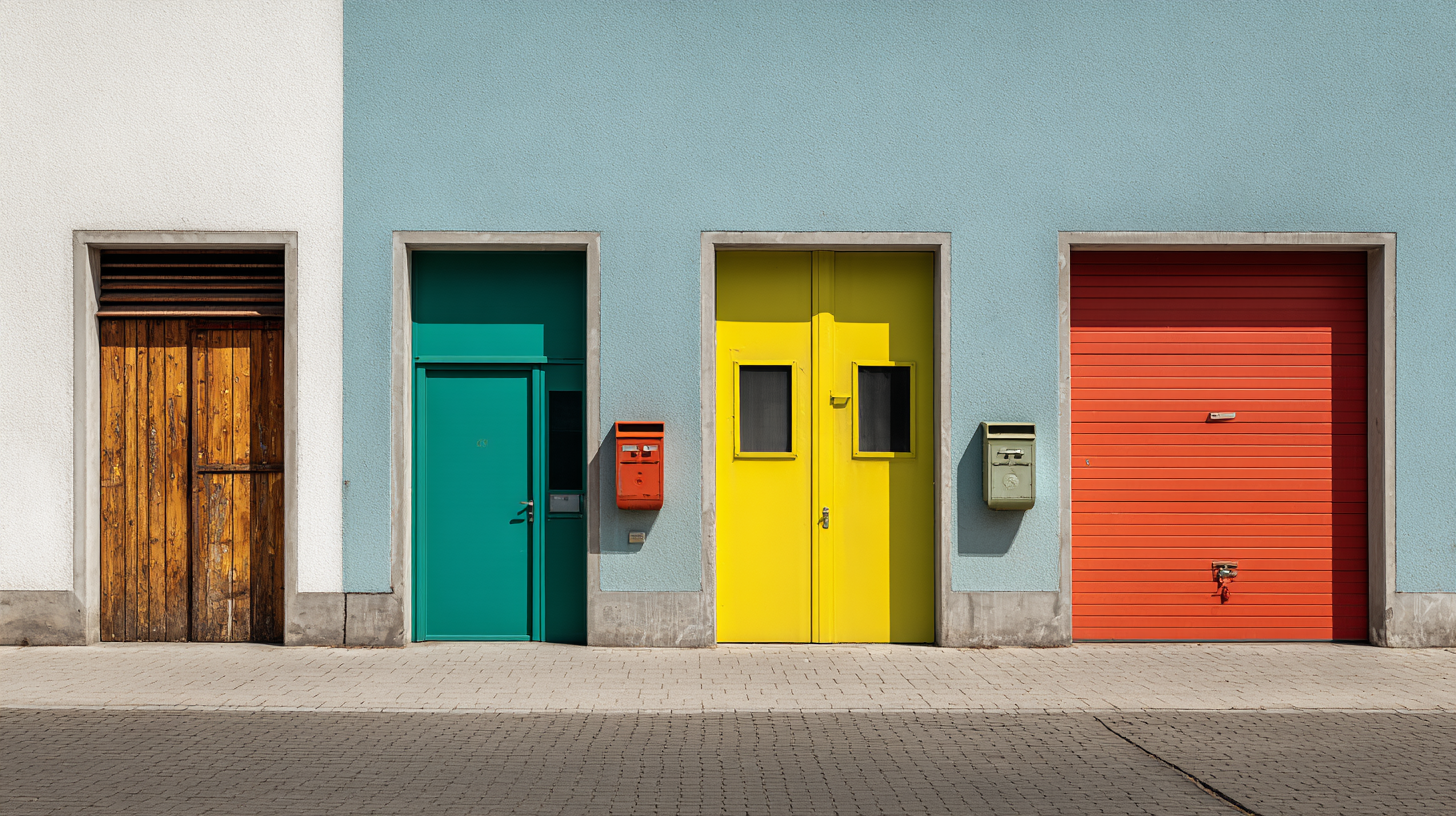 Photo of different types of doors